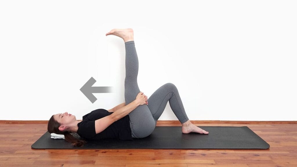 active assisted hamstring stretch step 2
