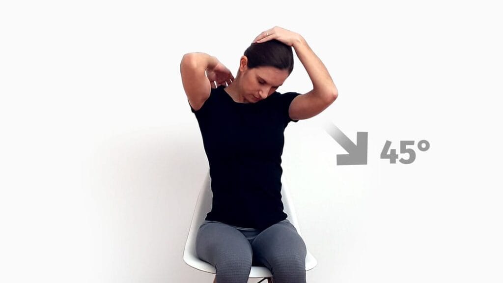 levator scapulae stretch step 3