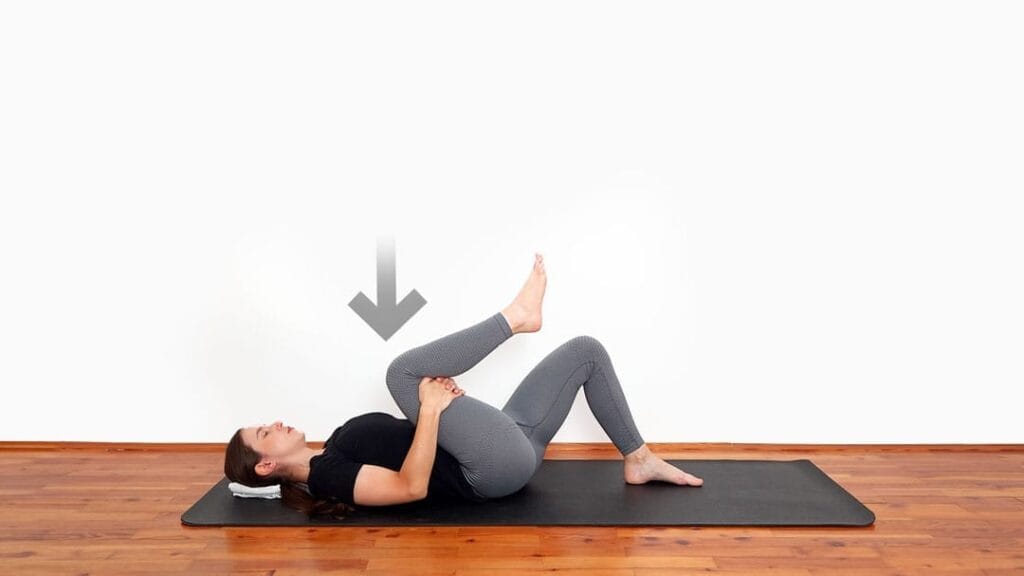 single knee to chest step 2