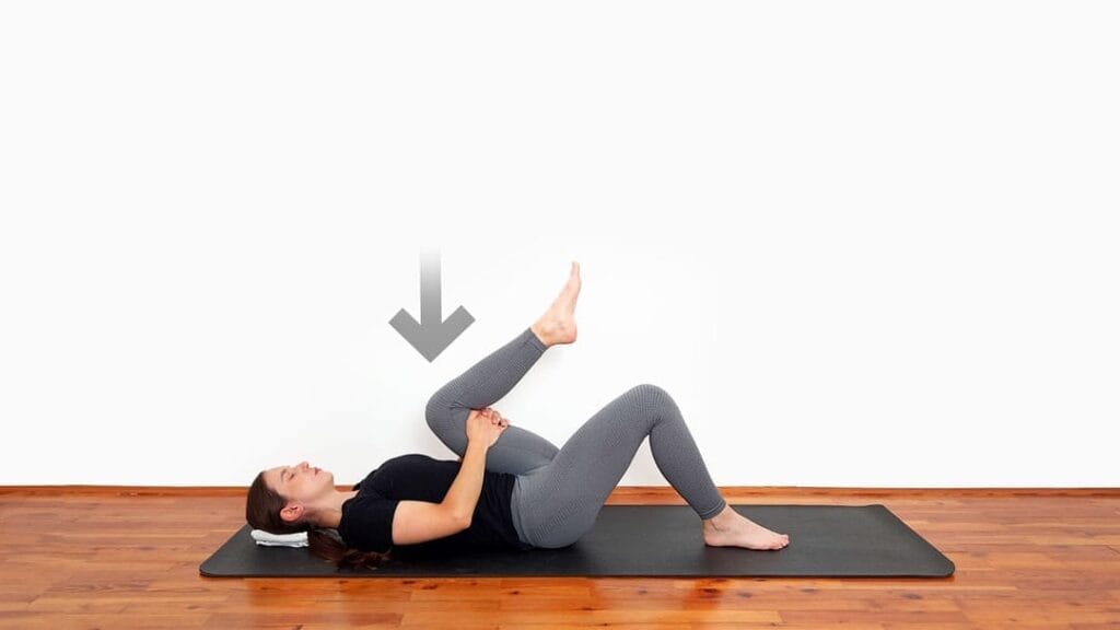 single knee to chest step 3