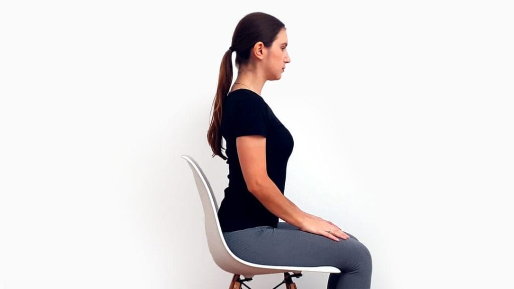 sitting neutral position side