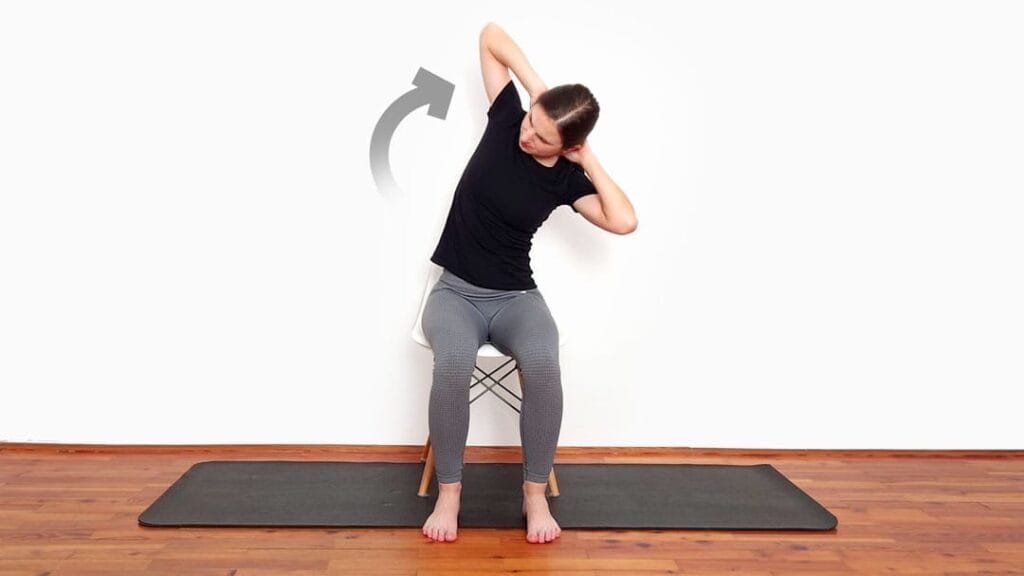 thoracic rotation stretch step 4