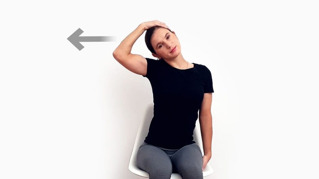 upper trapezius stretch step 3