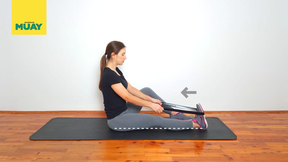 Calf Stretch in Long Sitting Step 2