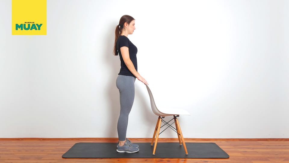 Heel raises standing Step 1