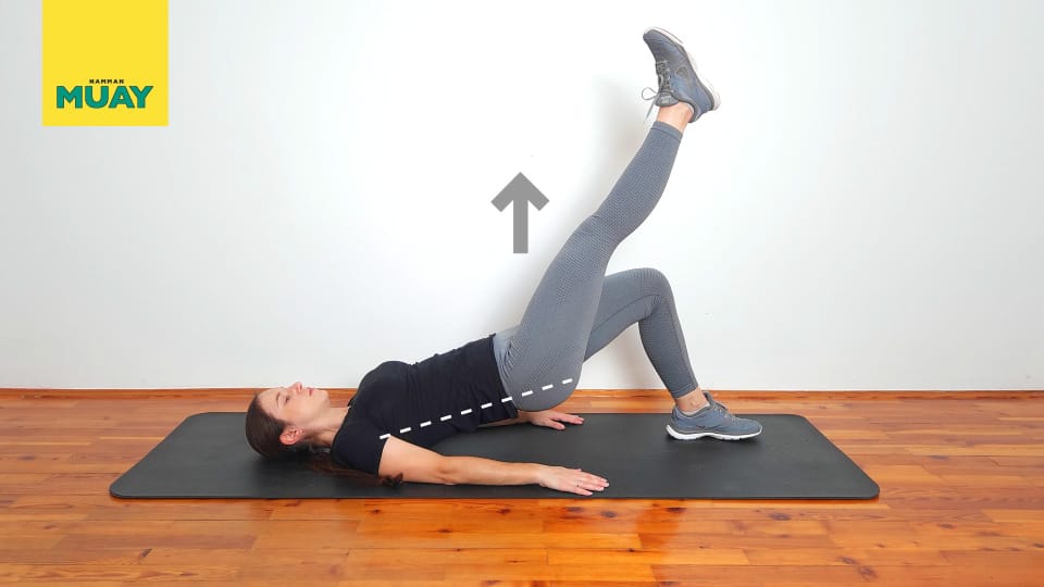 Single leg bridging Step 3