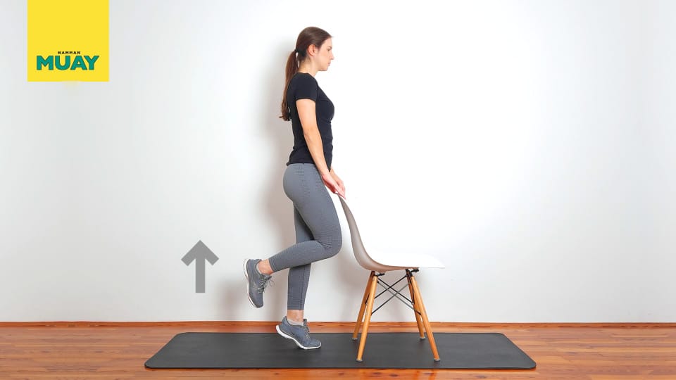 Single leg heel raises Step 2