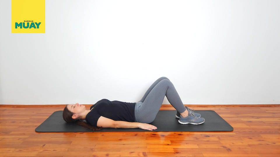 Straight leg raise supine Step 1