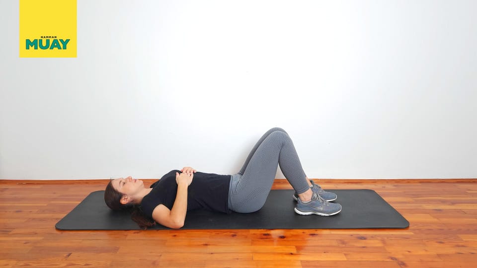 Supine Anterior and Posterior Pelvic Tilt Step 1