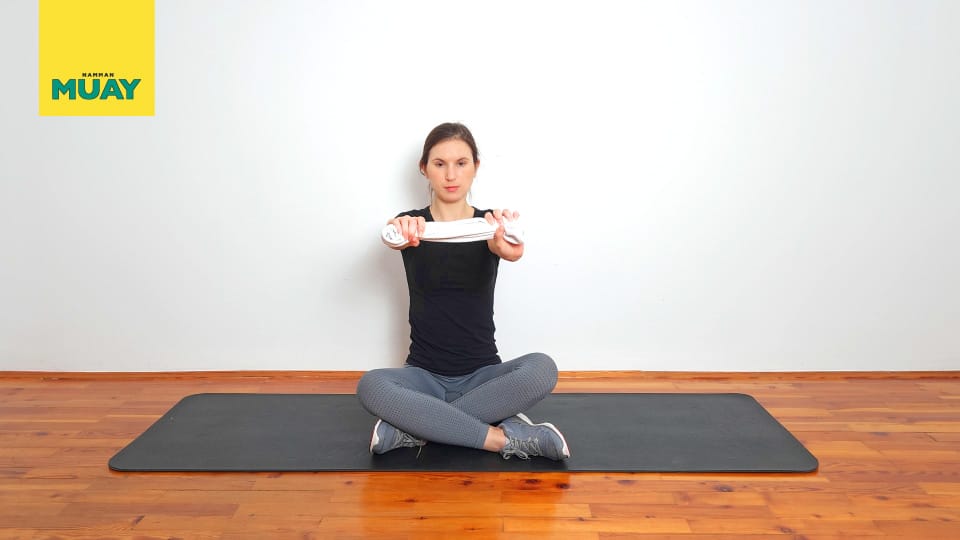 Tennis Elbow Eccentric Twist with Resistive Bar Step 2