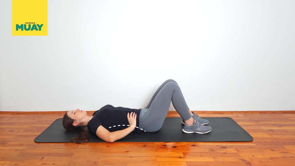 Transverse abdominis TA recruitment Step 2